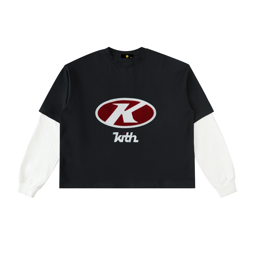 Layered Sleeve Cotton T-Shirt