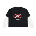 Layered Sleeve Cotton T-Shirt