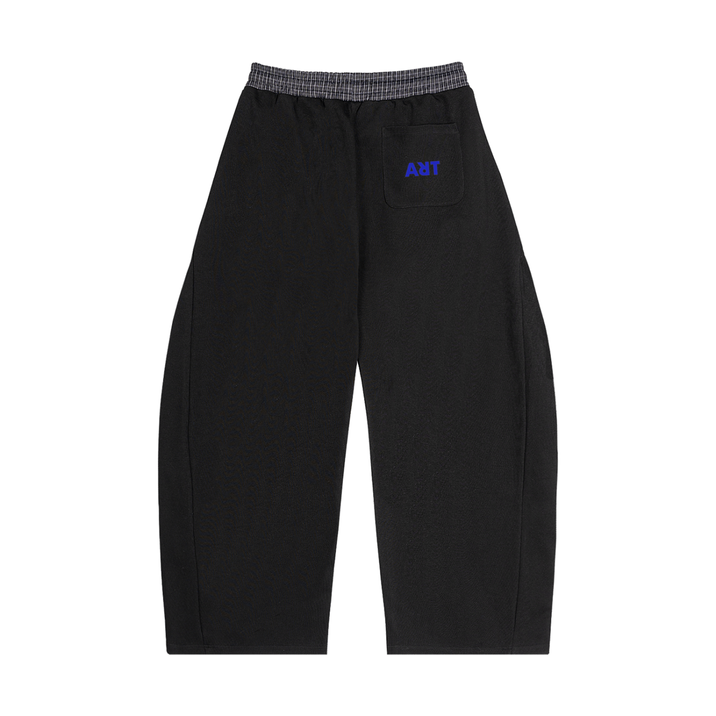 Plaid Waistband Barrel Sweatpants